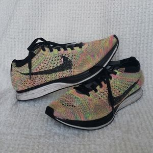 Nike Flyknit Racer Rainbow Mens sz6.5